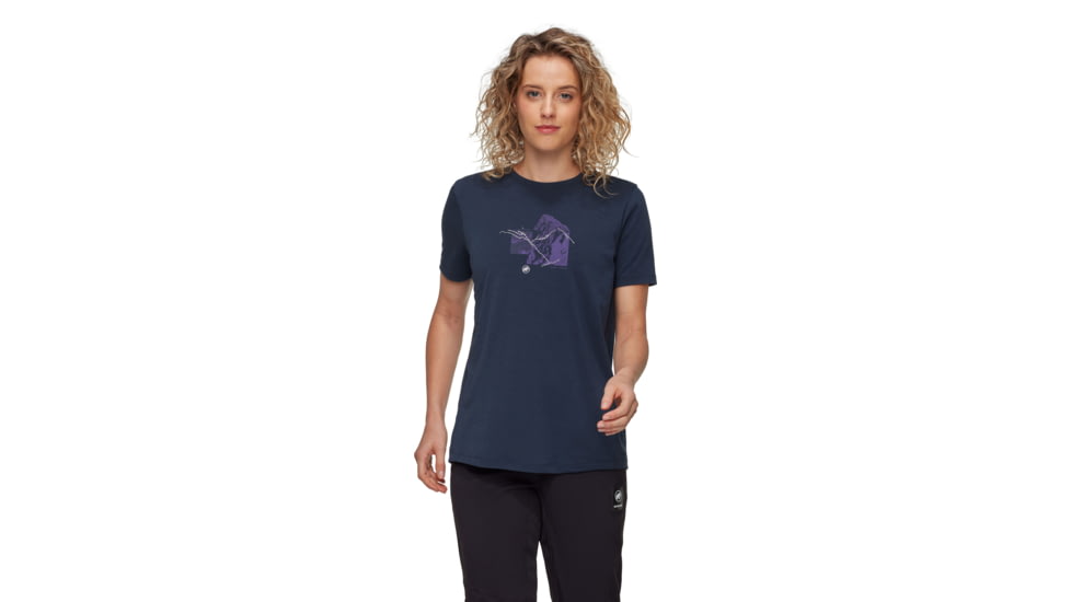 Mammut Mountain T-Shirt 4208m - Womens, Marine, M, 1017-06520-5118-114