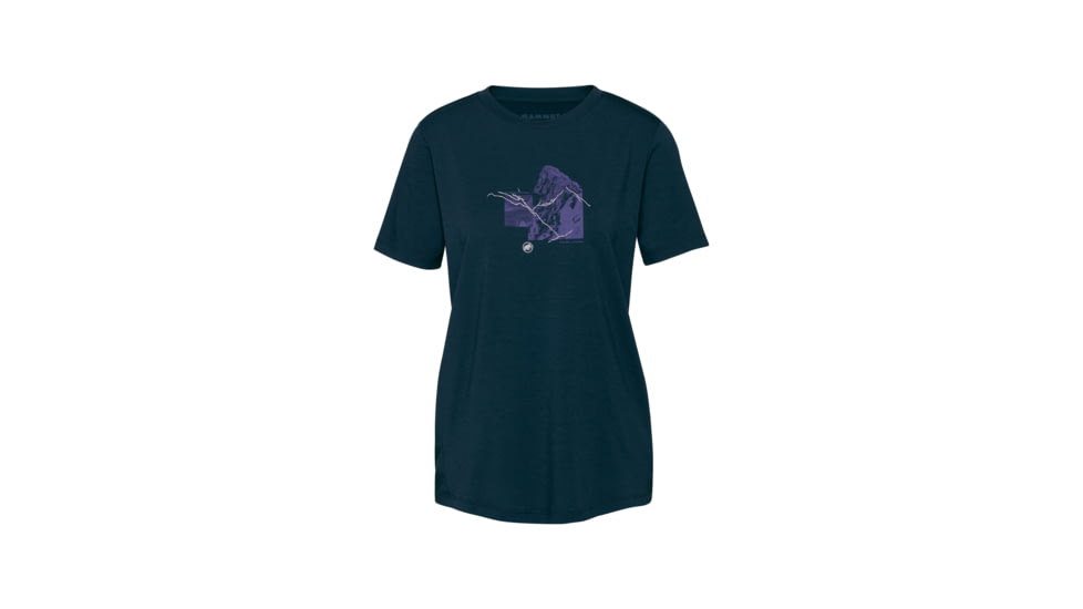 Mammut Mountain T-Shirt 4208m - Womens, Marine, M, 1017-06520-5118-114