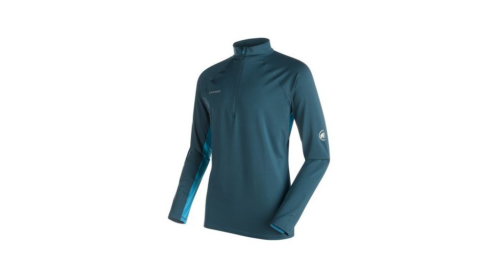 Mammut MTR 141 Half Zip Longsleeve Tee - Men's-Orion/Atlantic-X-Large