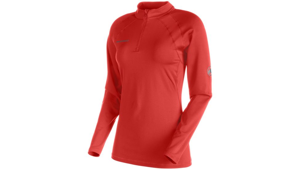 Mammut MTR 141 Half Zip Longsleeve Tee - Women's-Barberry-Small