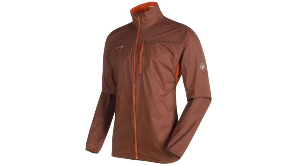 Mammut MTR 71 Windbreaker Jacket - Men's-Maroon/Dark Orange-Medium