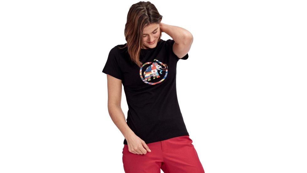 Mammut Nations T-Shirt - Womens, Black, Extra Small, 1017-02230-0001-112