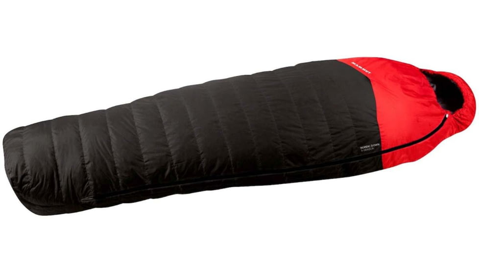 Mammut Nordic Down 3-Season Sleeping Bag, 23 F, Graphite Fire, 180 cm, 2410-02410-0128-180-2