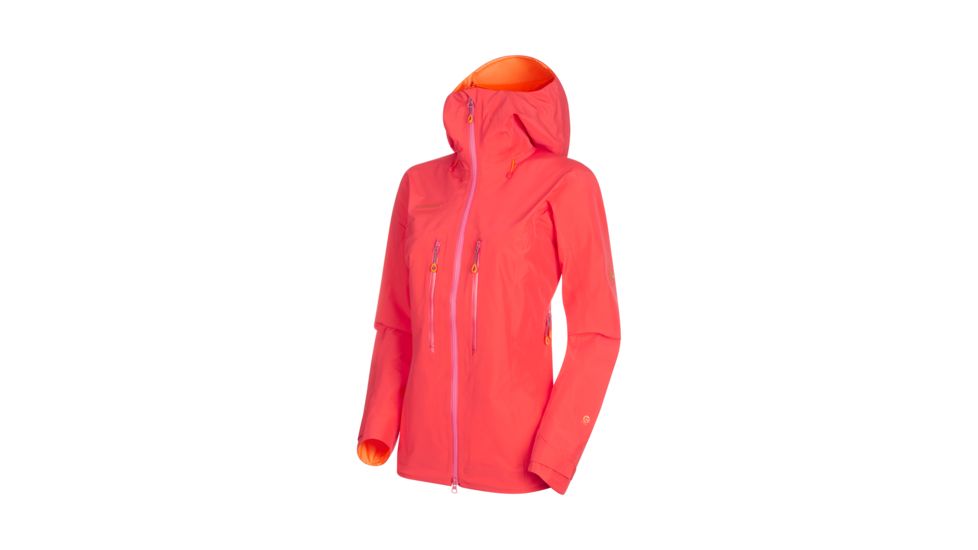 Mammut Nordwand Advanced HS Hooded Jacket - Womens, Sunset, Small, 1010-26920-3500-113