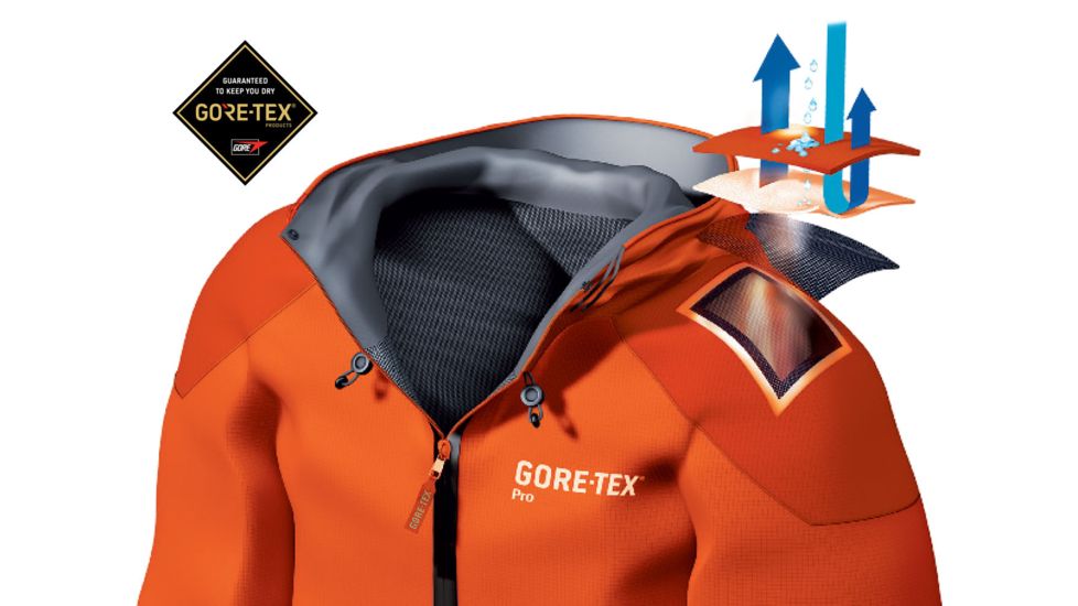 Mammut Nordwand Pro Hard Shell Hooded Jacket - Men's, Sunrise/ Ice, XXL, 1010-13950-2016-117