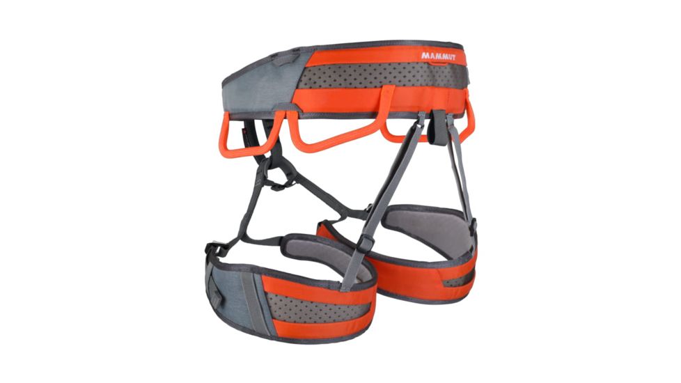 Mammut Ophir 3 Slide Harness Mens, Titanium-Dark Orange, L, 2020-00820-00009-113
