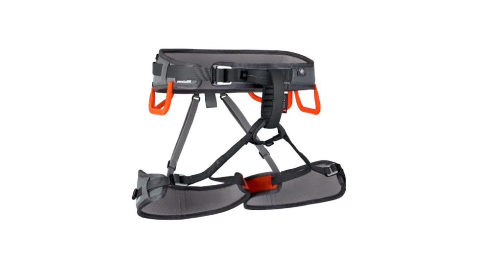 Mammut Ophir 3 Slide Harness Mens, Titanium-Dark Orange, S, 2020-00820-00009-111