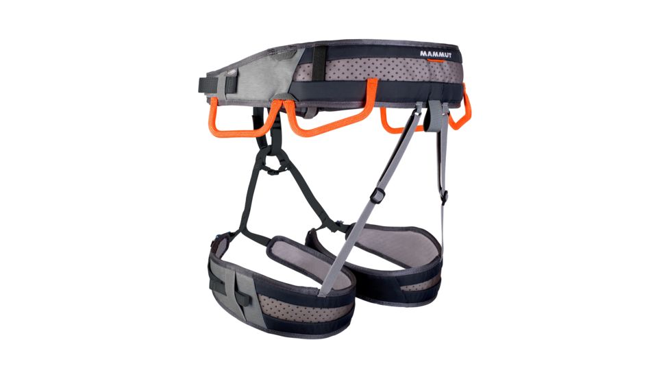 Mammut Ophir 4 Slide Harness, Titanium/Phantom, Extra Small/Medium, 2020-00841-00148-120