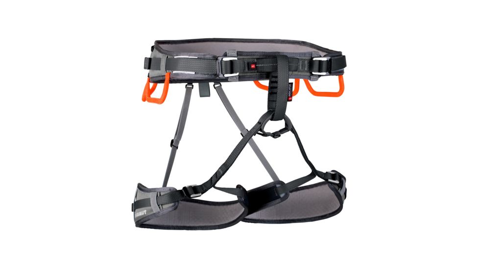 Mammut Ophir 4 Slide Harness, Titanium/Phantom, Extra Small/Medium, 2020-00841-00148-120