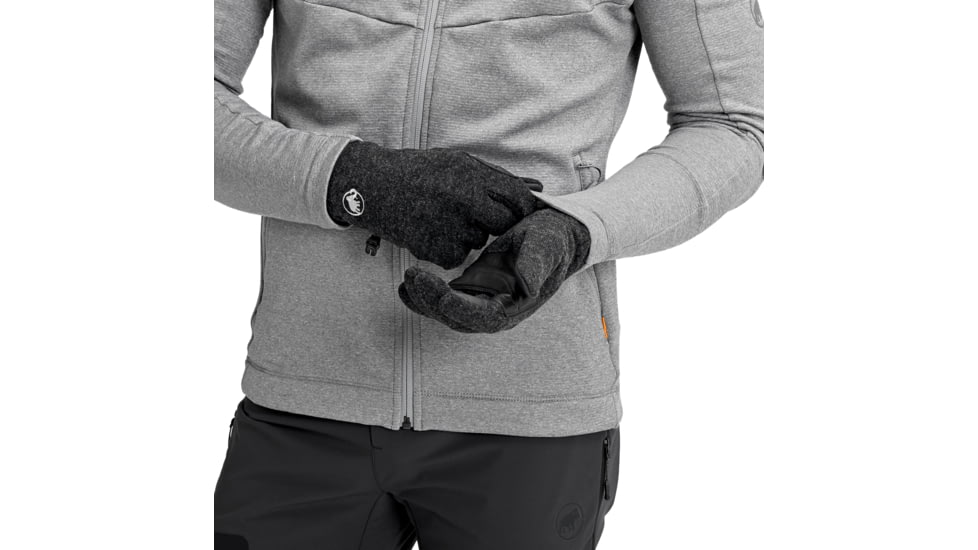 Mammut Passion Gloves, Black Mlange, 6, 1190-00110-0033-1060
