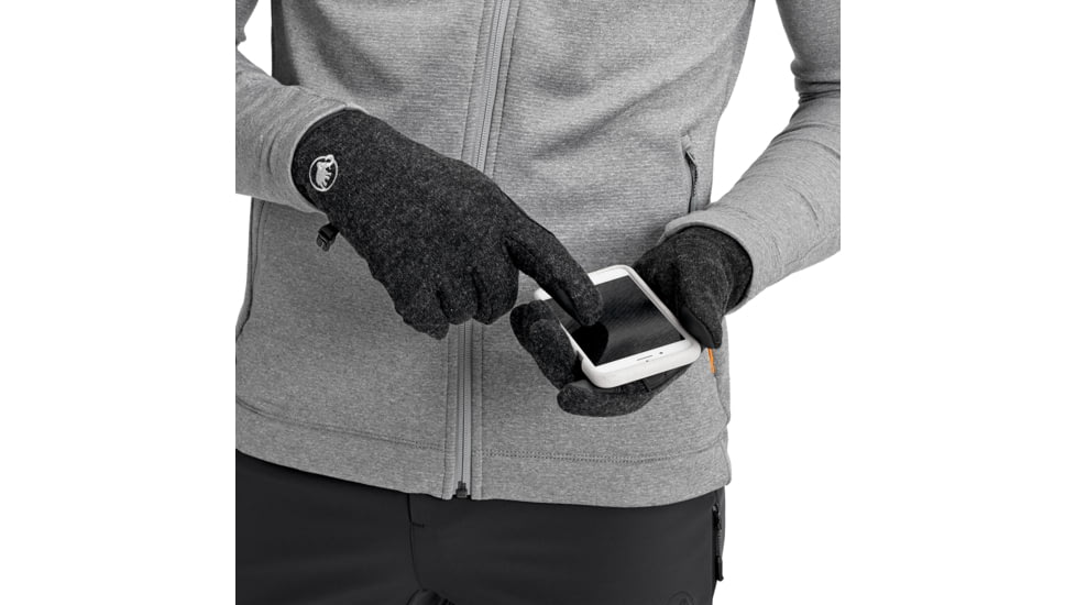 Mammut Passion Gloves, Black Mlange, 6, 1190-00110-0033-1060