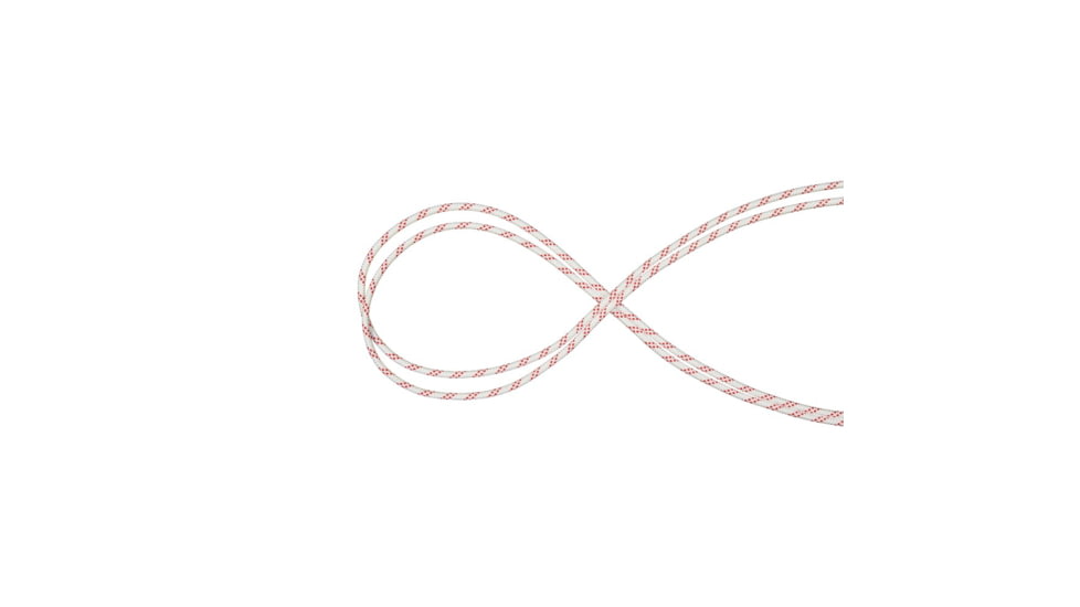 Mammut Performance Static 10mm Rope, White Red, 200, 2010-00771-0255-1200