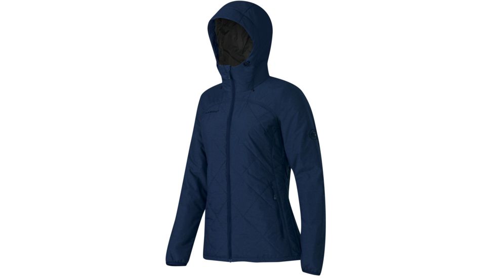 Mammut Pischa IS Hooded Jacket - Womens-Marine Melange-X-Large