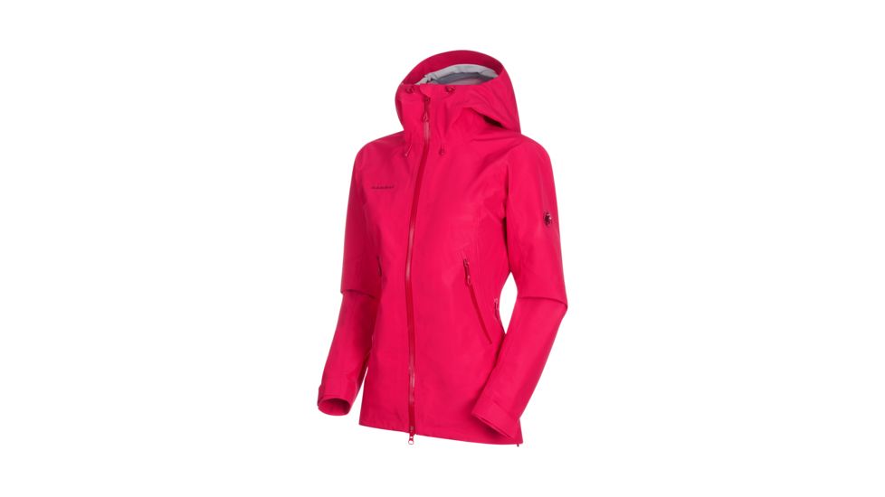 Mammut Ridge Hardshell Hooded Jacket - Womens, Dragon Fruit, Large, 1010-21861-3547-115