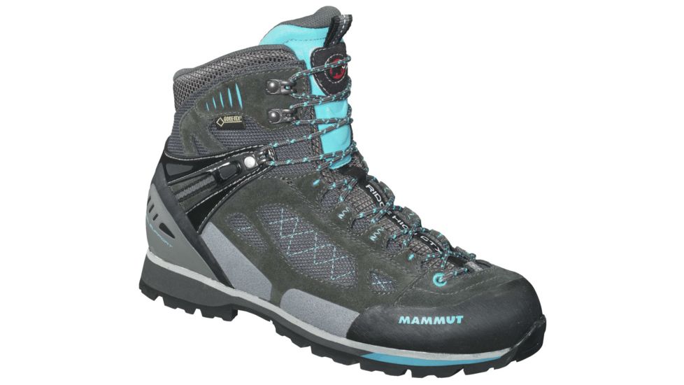 Mammut Ridge High GTX Backpacking Boot - Women's-Graphite/Pacific-Medium-8