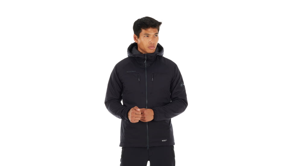 Mammut Rime IN Flex Hooded Jacket - Mens, Black/Phantom, Medium, 1013-00500-00189-114