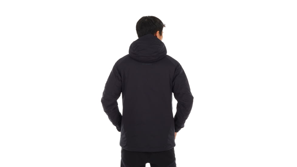 Mammut Rime IN Flex Hooded Jacket - Mens, Black/Phantom, Medium, 1013-00500-00189-114