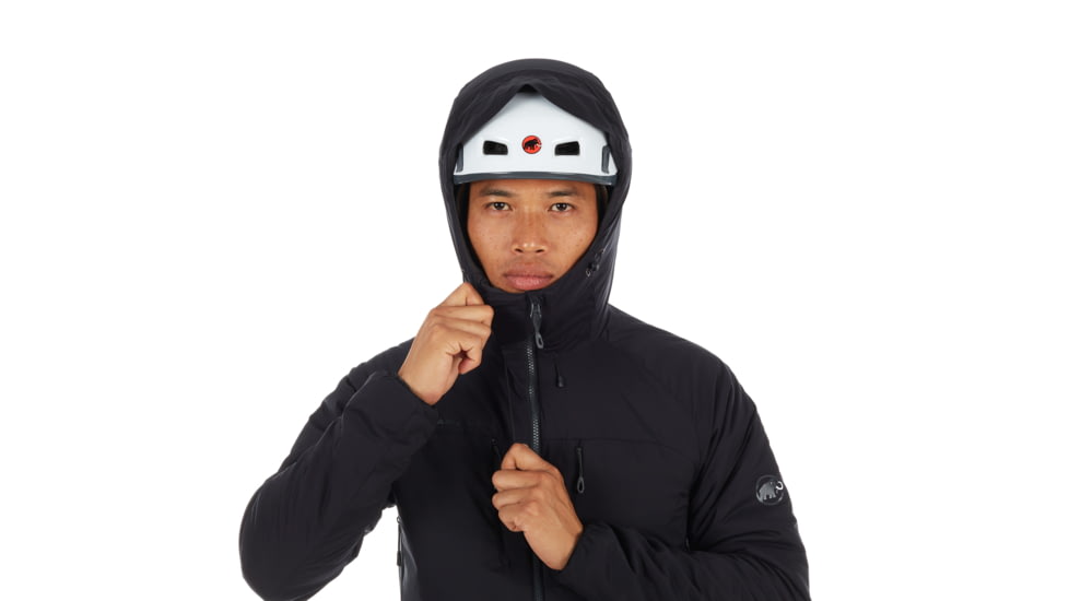 Mammut Rime IN Flex Hooded Jacket - Mens, Black/Phantom, Medium, 1013-00500-00189-114