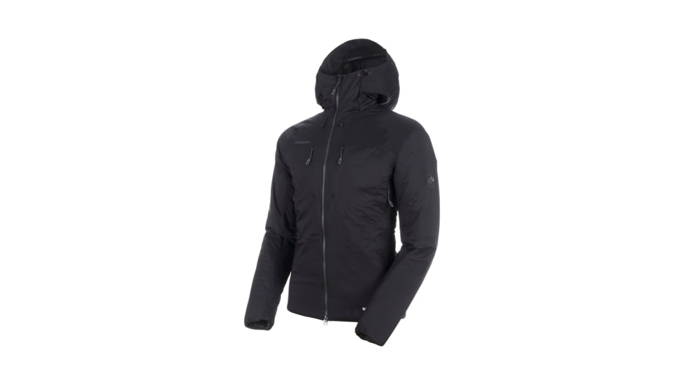 Mammut Rime IN Flex Hooded Jacket - Mens, Black/Phantom, Medium, 1013-00500-00189-114