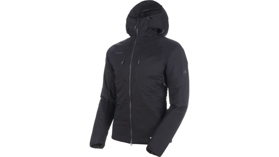 Mammut Rime Insulated Flex Hooded Jacket - Mens, Black-Phantom, 2XL, 1013-00500-00189-117