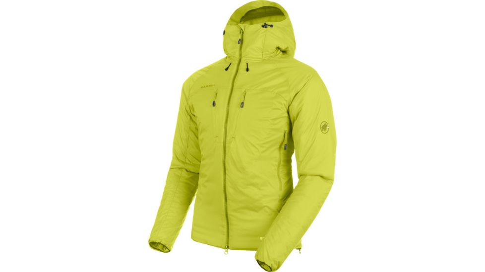 Mammut Rime Insulated Flex Hooded Jacket - Mens, Canary, Small, 1013-00500-1227-113