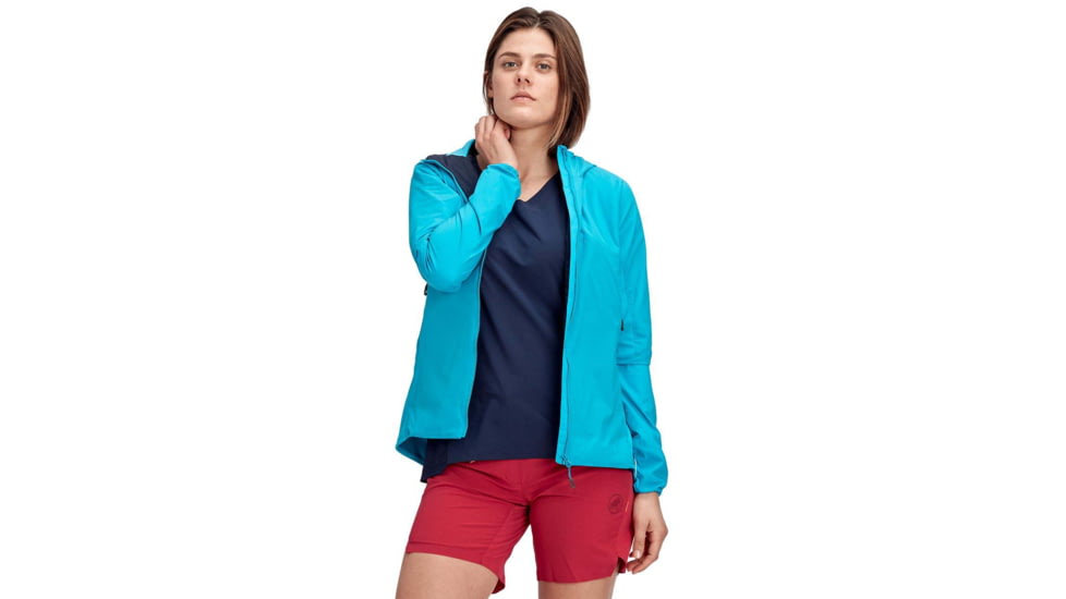 Mammut Rime Light Flex Hooded Jacket - Womens, Ocean, Medium, 1013-00850-5133-114