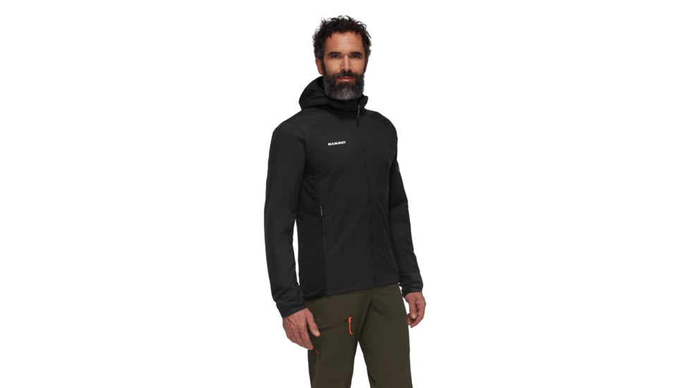 Mammut Rime Light IN Flex Hooded Jacket - Mens, Black, Medium, 1013-03150-0001-114