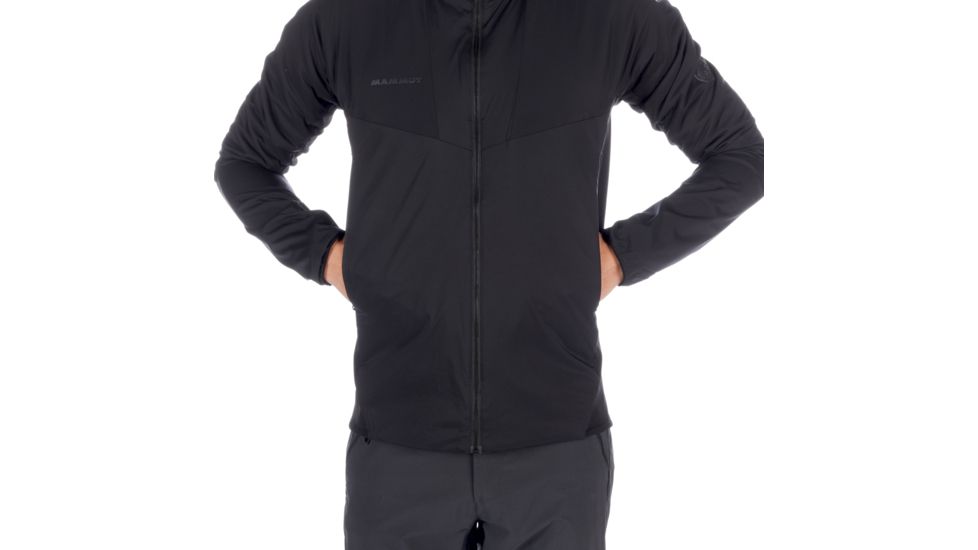 Mammut Rime Light IN Flex Hooded Jacket - Mens, Black, Extra Large, 1013-00840-0001-116