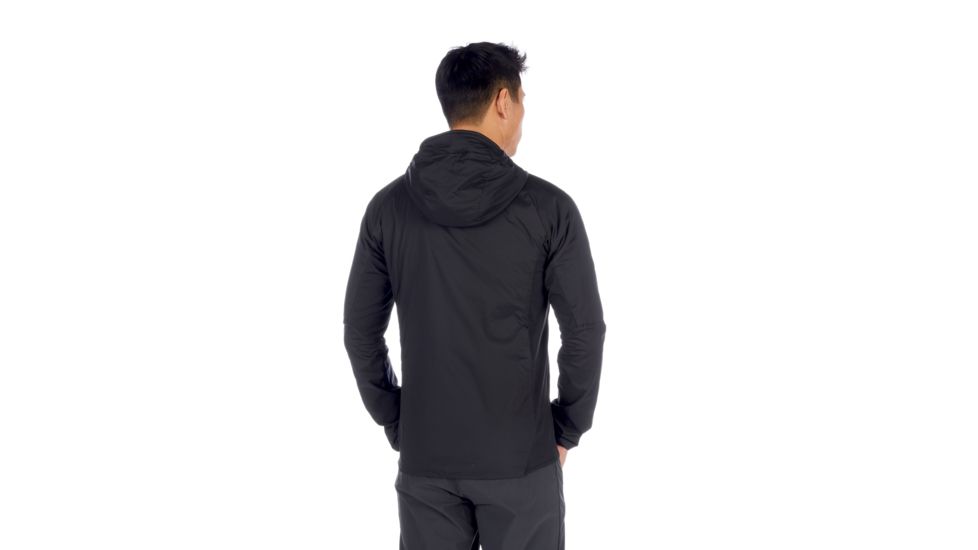 Mammut Rime Light IN Flex Hooded Jacket - Mens, Black, Extra Large, 1013-00840-0001-116