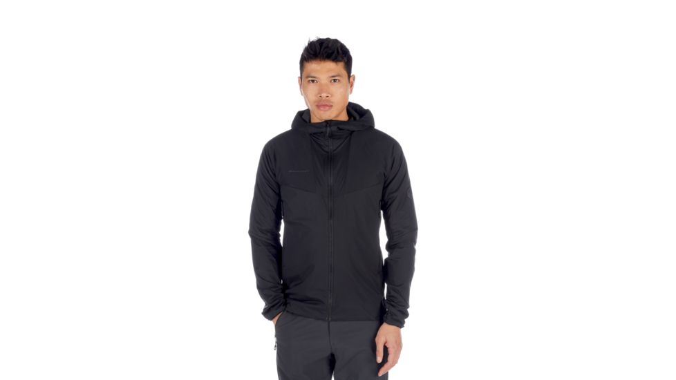 Mammut Rime Light IN Flex Hooded Jacket - Mens, Black, Extra Large, 1013-00840-0001-116