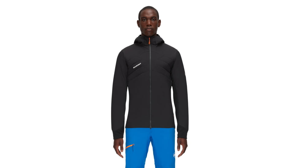 Mammut Rime Light IN Flex Hooded Jacket - Mens, Black/Phantom, Small, 1013-02150-00189-113