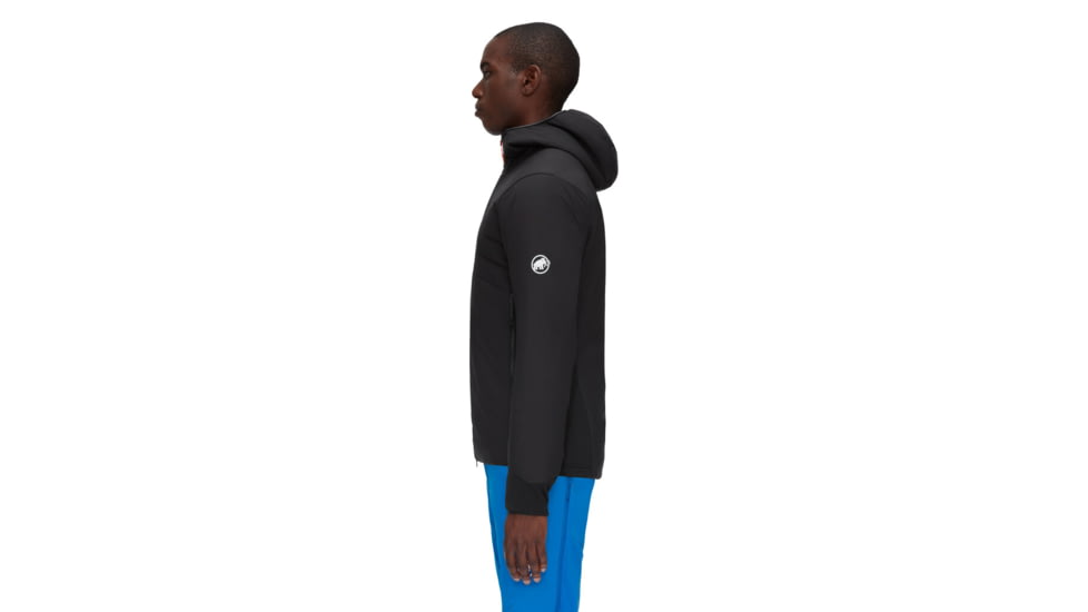 Mammut Rime Light IN Flex Hooded Jacket - Mens, Black/Phantom, Small, 1013-02150-00189-113