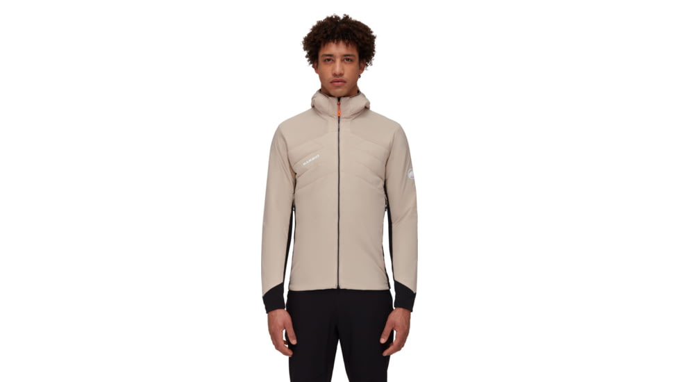 Mammut Rime Light IN Flex Hooded Jacket - Mens, Savannah/Black, Small, 1013-02150-7521-113