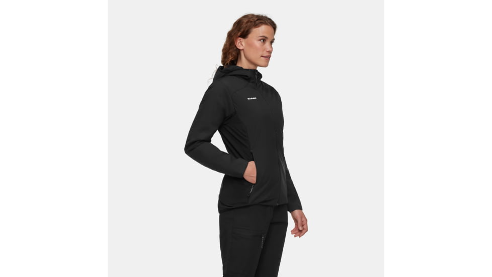 Mammut Rime Light IN Flex Hooded Jacket - Womens, Black, Medium, 1013-03170-0001-114