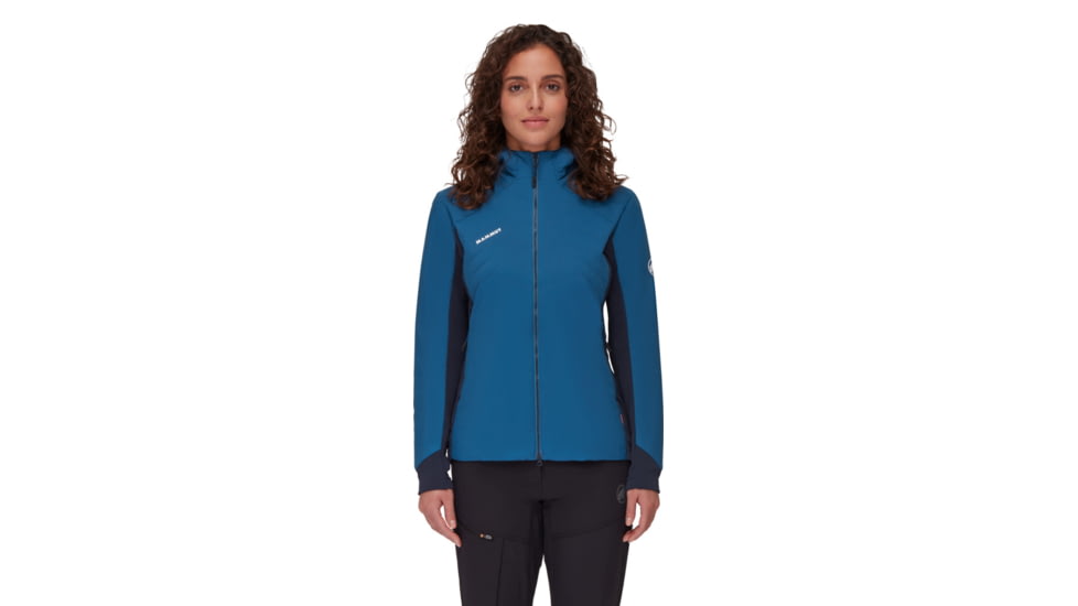 Mammut Rime Light IN Flex Hooded Jacket - Womens, Deep Ice Marine, Small, 1013-02160-50554-113