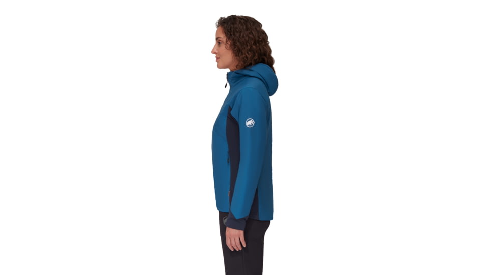 Mammut Rime Light IN Flex Hooded Jacket - Womens, Deep Ice Marine, Small, 1013-02160-50554-113