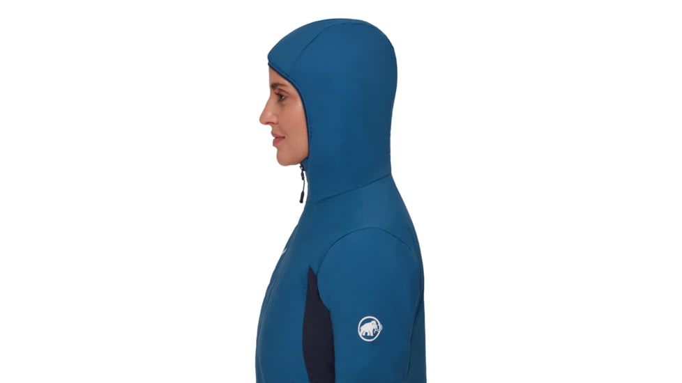 Mammut Rime Light IN Flex Hooded Jacket - Womens, Deep Ice Marine, Small, 1013-02160-50554-113