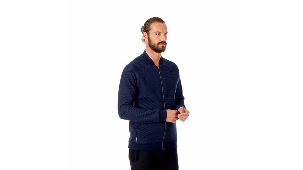 Mammut Roseg Midlayer Bomber Jacket - Mens, Marine Melange, 2XL, 1014-00420-5784-117