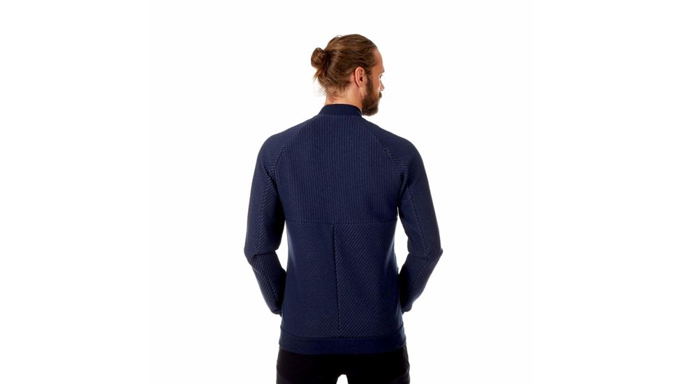 Mammut Roseg Midlayer Bomber Jacket - Mens, Marine Melange, 2XL, 1014-00420-5784-117