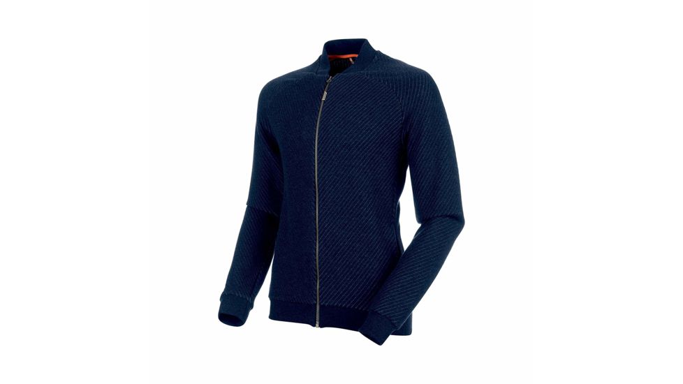 Mammut Roseg Midlayer Bomber Jacket - Mens, Marine Melange, 2XL, 1014-00420-5784-117