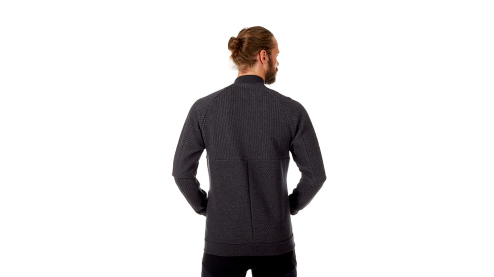 Mammut Roseg Midlayer Bomber Jacket - Mens, Phantom Melange, XL, 1014-00420-00158-116