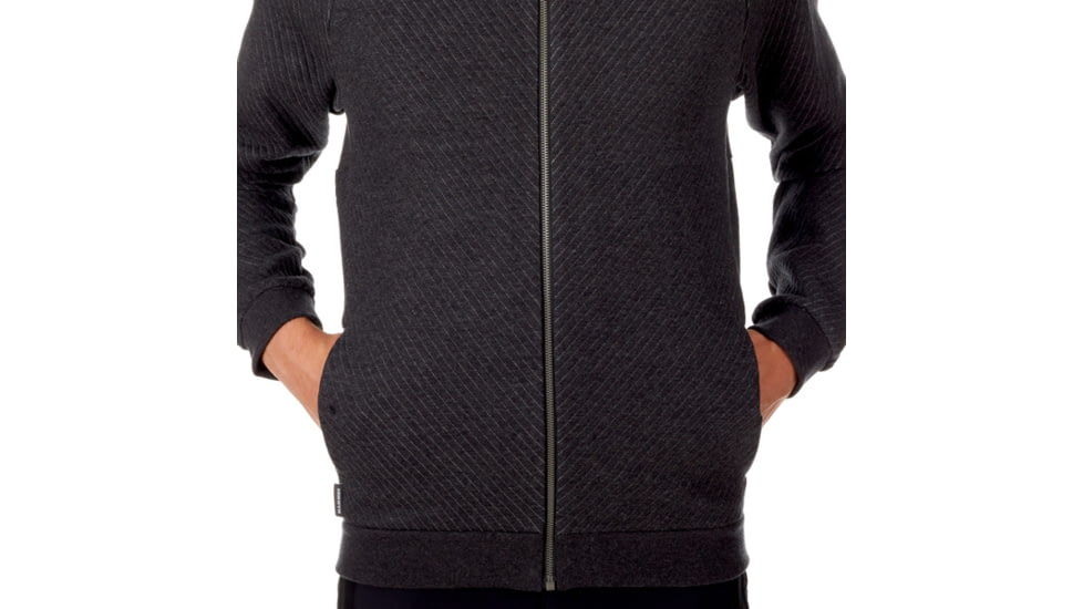 Mammut Roseg Midlayer Bomber Jacket - Mens, Phantom Melange, XL, 1014-00420-00158-116