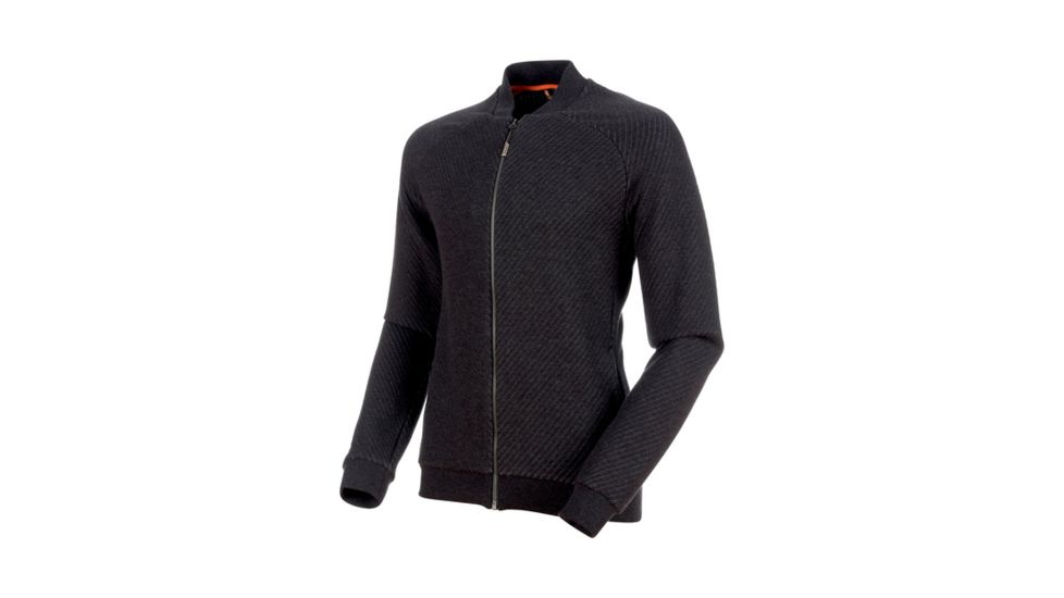 Mammut Roseg Midlayer Bomber Jacket - Mens, Phantom Melange, XL, 1014-00420-00158-116