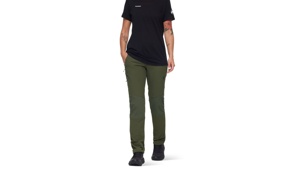 Mammut Runbold Guide SO Pants - Womens, Dark Marsh, US 8 Regular, 1021-01470-40284-38