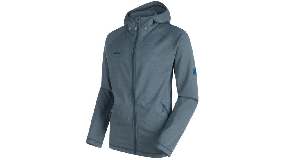Mammut Runbold ML Hooded Jacket - Men's-Orion Melange-Small