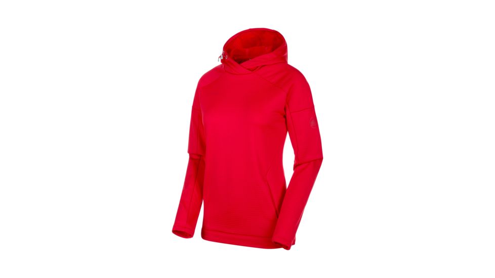 Mammut Runbold ML Hoody - Womens, Ruby, Small, 1014-00460-3149-113