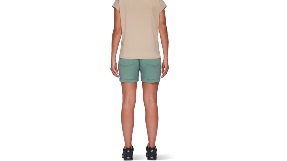 Mammut Runbold Roll Cuff Shorts - Womens, Dark Jade, 34, 1023-00700-40236-34-10