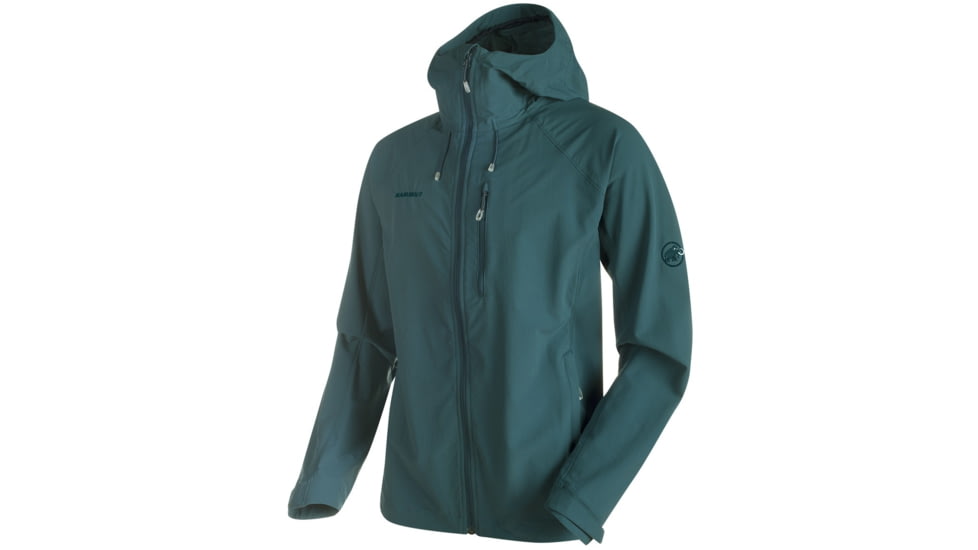 Mammut Runbold Trail SO Hooded Jacket - Men's-Orion-Small