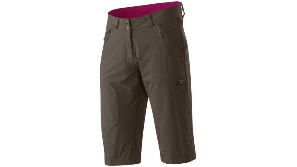 Mammut Runje Bermudas Short - Womens-Dark Oak/Scarlet-14 in-8