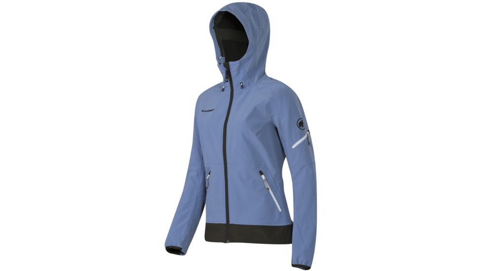 Mammut Runje SO Hooded Jacket - Womens-Precious/Graphite-Medium